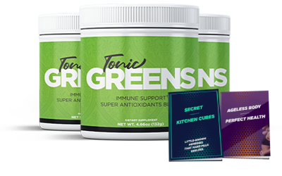 Tonic Greens three bottles with bonus